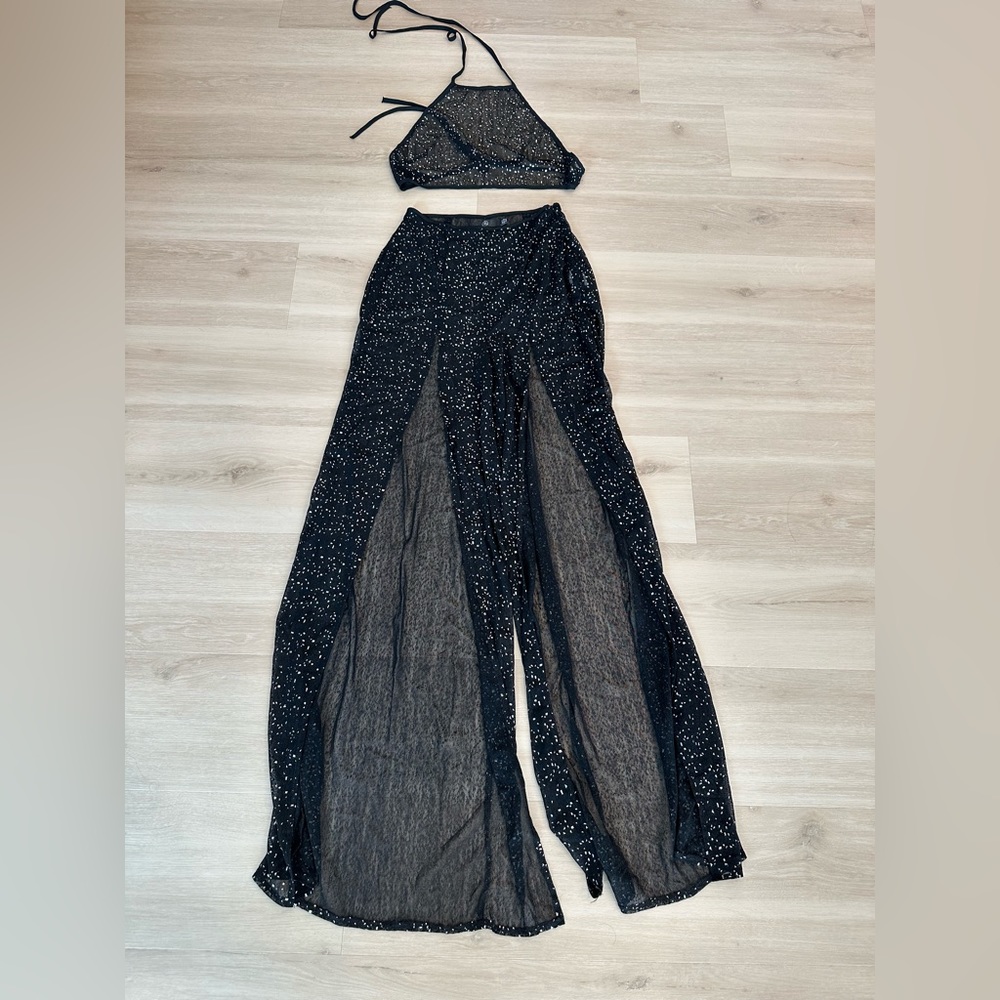 2 piece Missguided black coverup